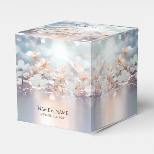 ホワイトピーチフローラルフライトボックス フェイバーボックス (正面サイド)