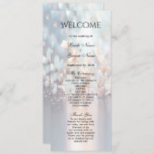 ホワイトピーチフローラ結婚式 プログラム (正面/裏面)