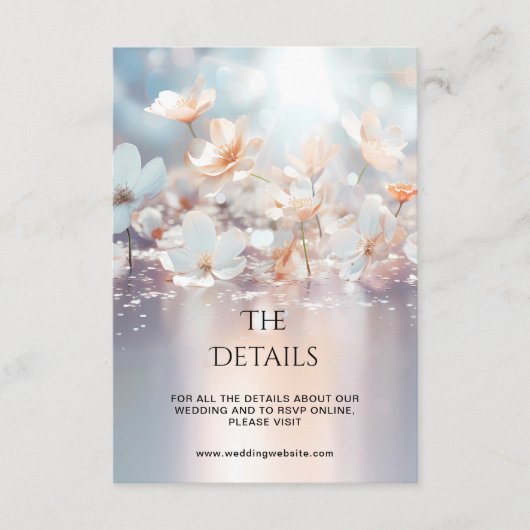 ホワイトピーチフローラ詳細エンクロージャカード エンクロージャーカード (正面)