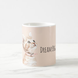 ホワイトピーチ猫 コーヒーマグカップ