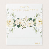 ホワイトピーニーエピファニー結婚のシーティングテーブルプレイス (外部フラット)