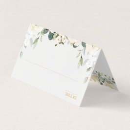 ホワイトピーニーエピファニー結婚のシーティングテーブルプレイス