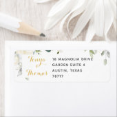 ホワイトピーニーエピファニー結婚ズ差出人住所 ラベル (インサイチュ)