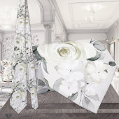 ホワイトピーニーユーカリプトゥスグリーンリー結婚フローラ ネクタイ