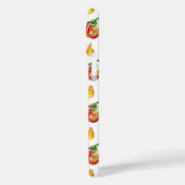 ホワイトファイアファイターおもしろいレッド&イエローフレームデザイン Case-Mate iPhoneケース (裏面 / 左)