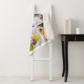 ホワイトファミエレガントリ6フォトコラージュのクリーン シェルパブランケット (インサイチュ)