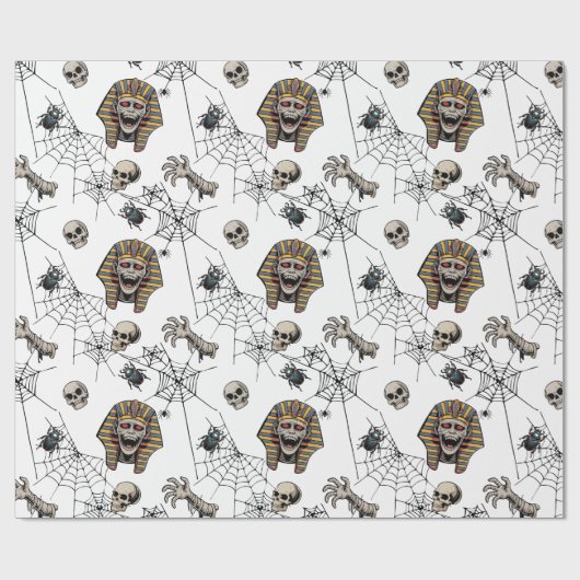 🤍ホワイトファローミイラティッシュペーパー🎃👑 ラッピングペーパー (フラット)