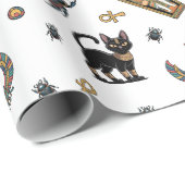 🤍ホワイトファローミイラ包装紙🎃👑 ラッピングペーパー (ロールコーナー)