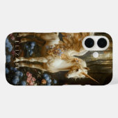 ホワイトファンタジーペガサスフローラウッドランドキャッスルアート Case-Mate iPhoneケース (裏面 (横))