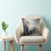 ホワイトファンタジー馬 クッション (椅子)