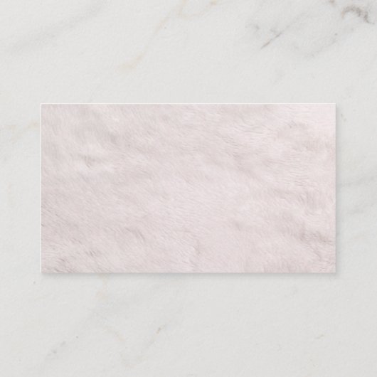 ホワイトファーサイコロジスト名刺 名刺 (裏面)