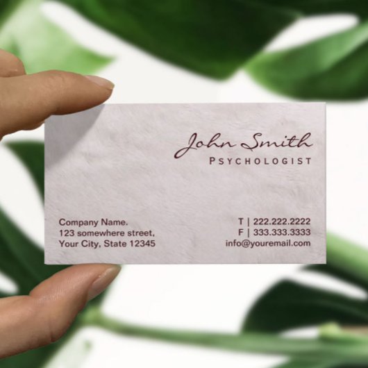 ホワイトファーサイコロジスト名刺 名刺