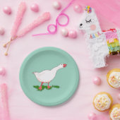 ホワイトファームガチョウ ペーパープレート (パーティー)