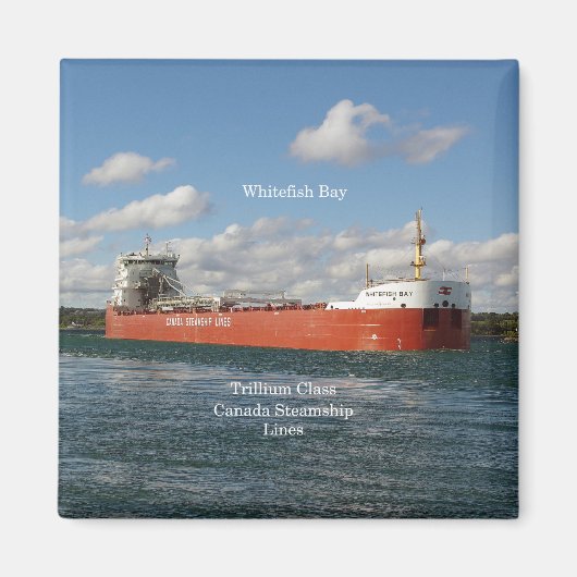 ホワイトフィッシュベイマグネット マグネット (正面)