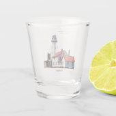 ホワイトフィッシュポイントライトハウスショットグラス ショットグラス (裏面)