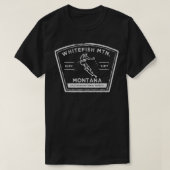 ホワイトフィッシュマウンテンモンタナスノースキー Tシャツ (デザイン正面)
