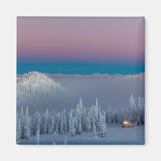 ホワイトフィッシュマウンテンリゾートインホワイトフィッシュモンタナ マグネット (正面)