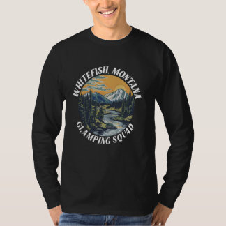 ホワイトフィッシュモンタナグランプスクワッドおもしろいマッチングファ Tシャツ
