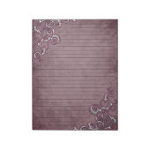 ホワイトフィリ動揺してグリーオンブルゴーニュ紙 ノートパッド (回転)