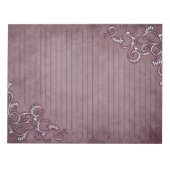 ホワイトフィリ動揺してグリーオンブルゴーニュ紙 ノートパッド (正面)