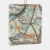 ホワイトフィールドNHヴィンテージマップ セラミックオーナメント (右)