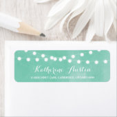 ホワイトフェアリーライトウォーターカラー差出人住所ラベル ラベル (インサイチュ)