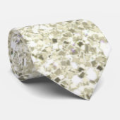 ホワイトフェイクグリッターハヌッカタイ ネクタイ (ロール)