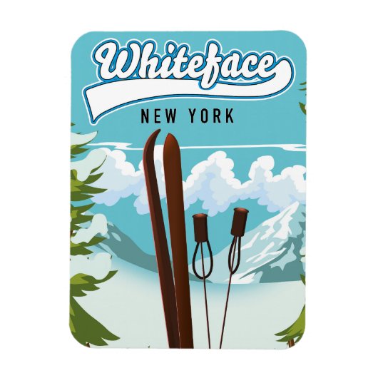 ホワイトフェイスニューヨークトゥスキー マグネット (縦)