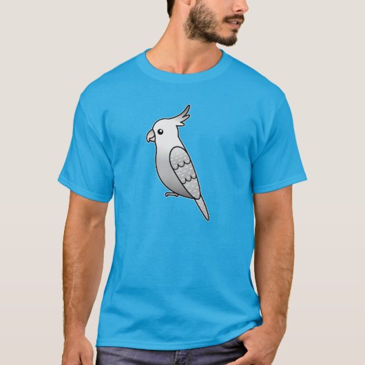 ホワイトフェイスパールオカメインコ Tシャツ (正面)