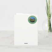 ホワイトフェイスマウンテンアディロンドック秋のパーティー項目 サンキューカード (裏面)