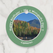 ホワイトフェイスマウンテンアディロンドック秋のパーティー項目 フェイバータグ (裏面)