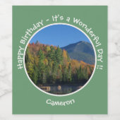 ホワイトフェイスマウンテンアディロンドック秋のパーティー項目 ワインラベル (シングルラベル)