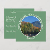 ホワイトフェイスマウンテンアディロンドック秋のパーティー項目 招待状 (正面/裏面)