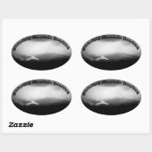 ホワイトフェイスマウンテンオーバービューステッカー 楕円形シール (シート)