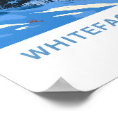 ホワイトフェイスマウンテンズニューヨークトラベルプリント ポスター (角)