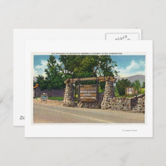 ホワイトフェイス登山 ポストカード (正面/裏面)