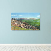 ホワイトフェイス・メモリアル・ハイウェイから見下ろす キャンバスプリント (インサイチュ (ウッドフロア))