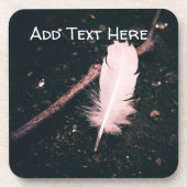 ホワイトフェザーとウィッグの歩くパス コースター (正面)