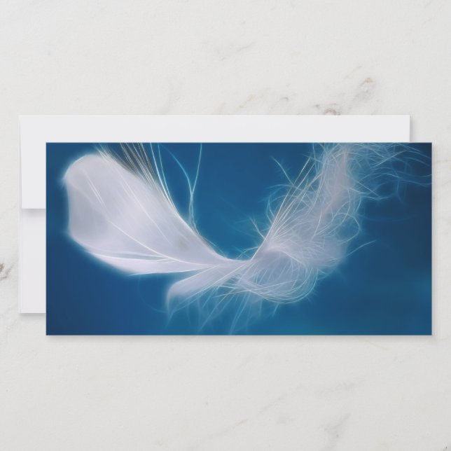 ホワイトフェザーアート – 純粋さと無垢のシンボル (正面)