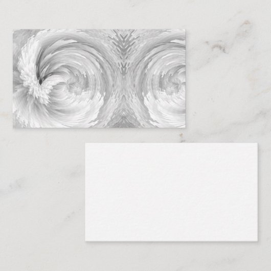 ホワイトフェザーエンジェルウィングズビクトリアン抽象芸術 名刺 (正面/裏面)