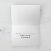 ホワイトフェザーオンウォーター悔やみや弔慰 カード (内部)