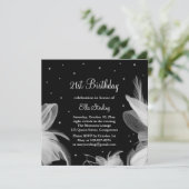 ホワイトフェザーズインザ夕べ誕生日招待状 招待状 (スタンド正面)