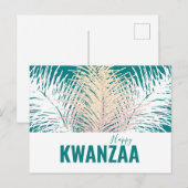 ホワイトフェザーズブラックホリデーハッピークワンザ ポストカード (正面/裏面)