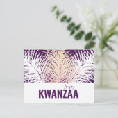 ホワイトフェザーズブラックホリデーハッピークワンザ ポストカード (スタンド正面)