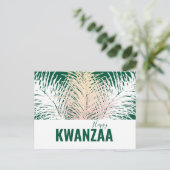 ホワイトフェザーズブラックホリデーハッピークワンザ ポストカード (スタンド正面)