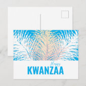 ホワイトフェザーズブラックホリデーハッピークワンザ ポストカード (正面/裏面)