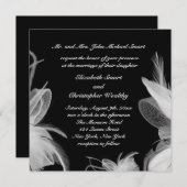 ホワイトフェザーズ結婚式招待状 招待状 (正面/裏面)