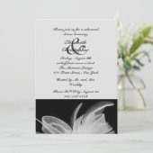 ホワイトフェザーリハーサルディナー招待状 招待状 (スタンド正面)