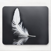 ホワイトフェザー反射 マウスパッド (正面)