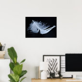 ホワイトフェザー – 天使による自然 ポスター (ホームオフィス)